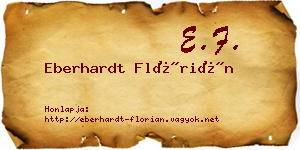 Eberhardt Flórián névjegykártya